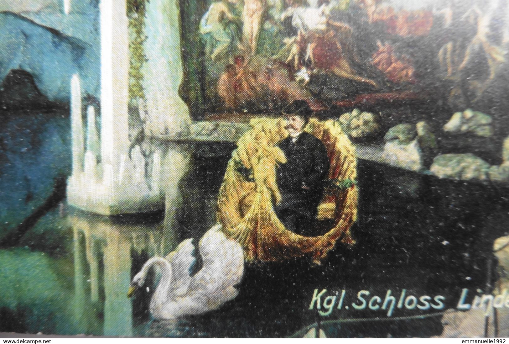 CPA Louis II De Bavière König Ludwig II Von Bayern Schloss Linderhof Blaue Grotte Venus - Oberammergau