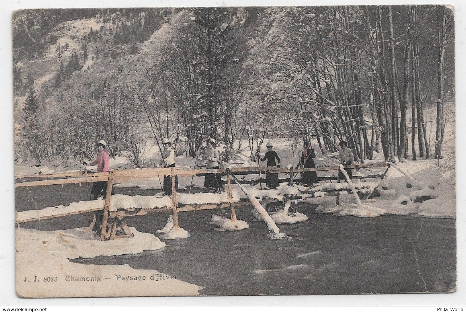 FRANCE 1924 JO Jeux Olympiques CP CHAMONIX MONT BLANC SPORTS HIVER JANVIER Oblitération KRAG - Inverno1924: Chamonix