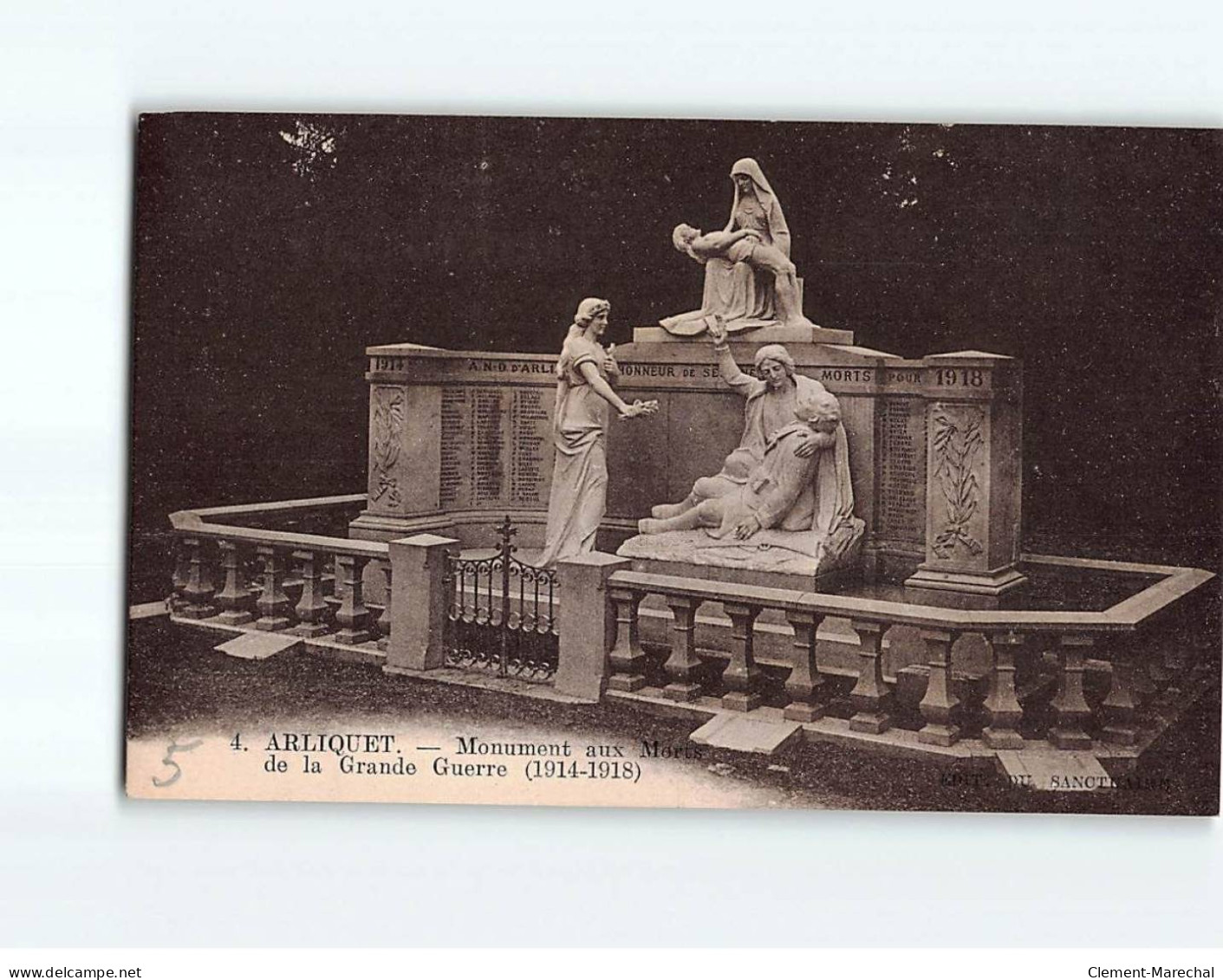 ARLIQUET : Monument Aux Morts De La Grande Guerre - état - Otros & Sin Clasificación