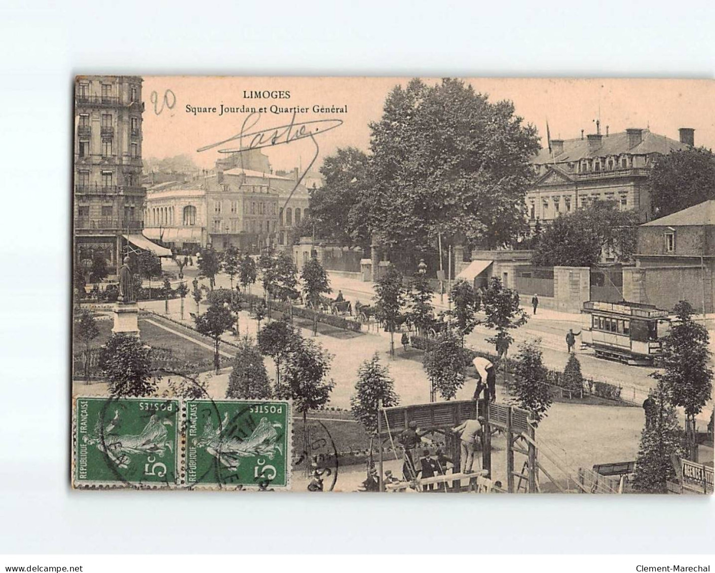 LIMOGES : Square Jourdan Et Quartier Général - Très Bon état - Limoges