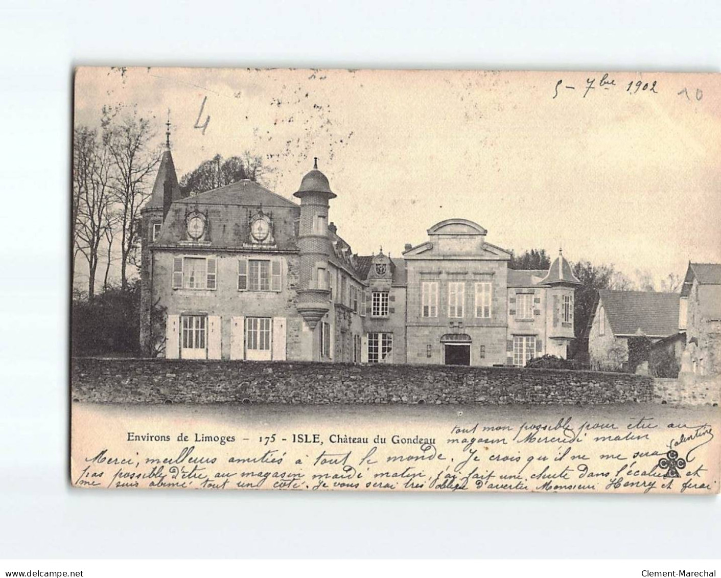 ISLE : Château Du Gondeau - état - Andere & Zonder Classificatie