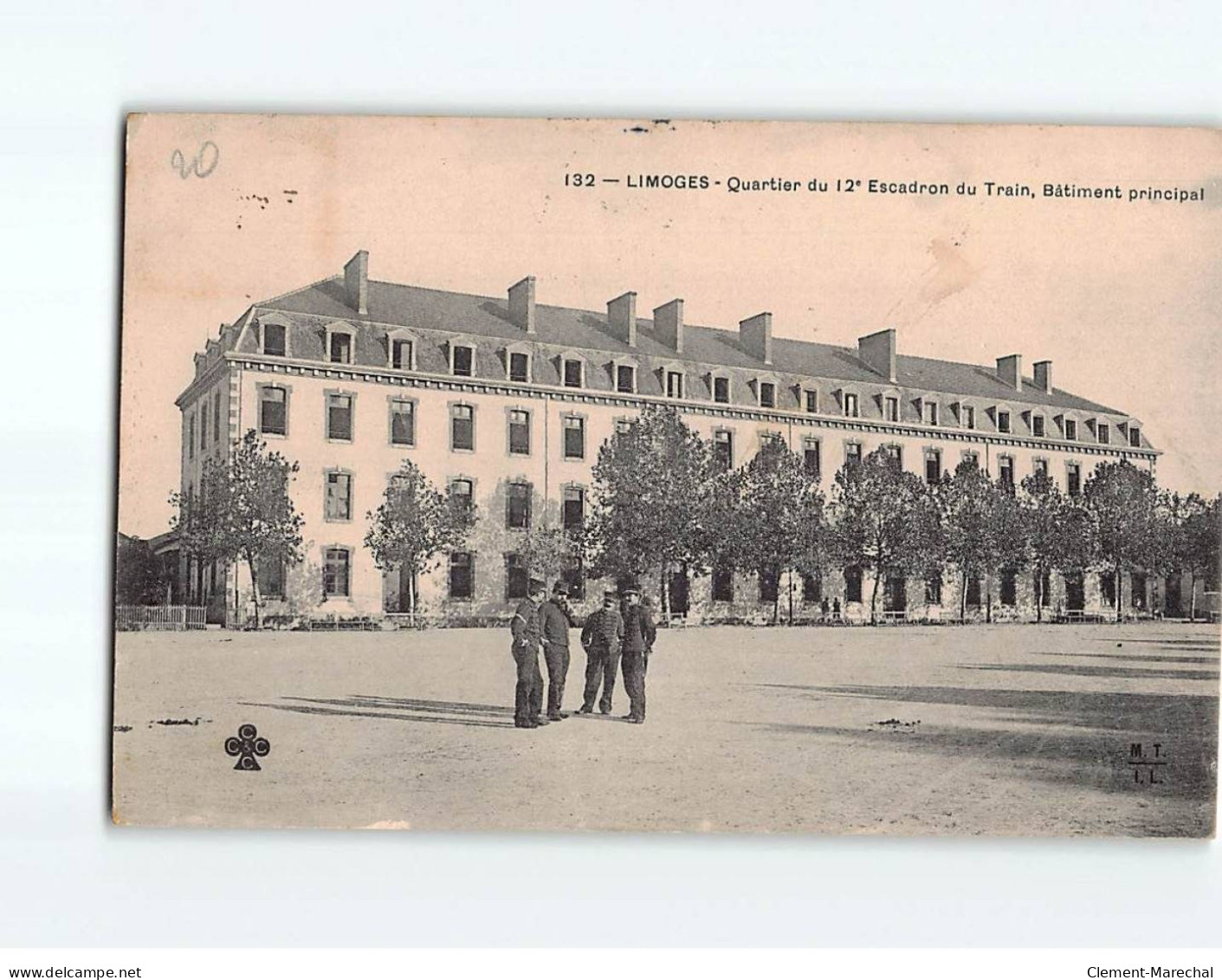 LIMOGES : Quartier Du 12e Escadron Du Train, Bâtiment Principal - état - Limoges