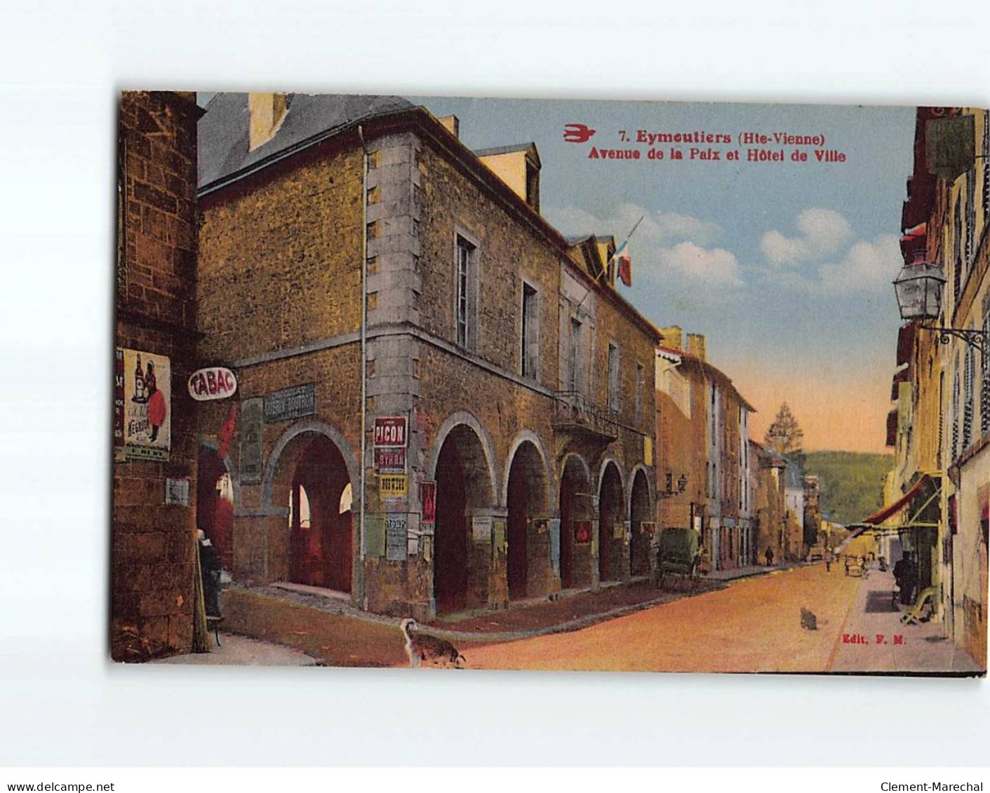 EYMOUTIERS : Avenue De La Paix Et Hôtel De Ville - Très Bon état - Eymoutiers