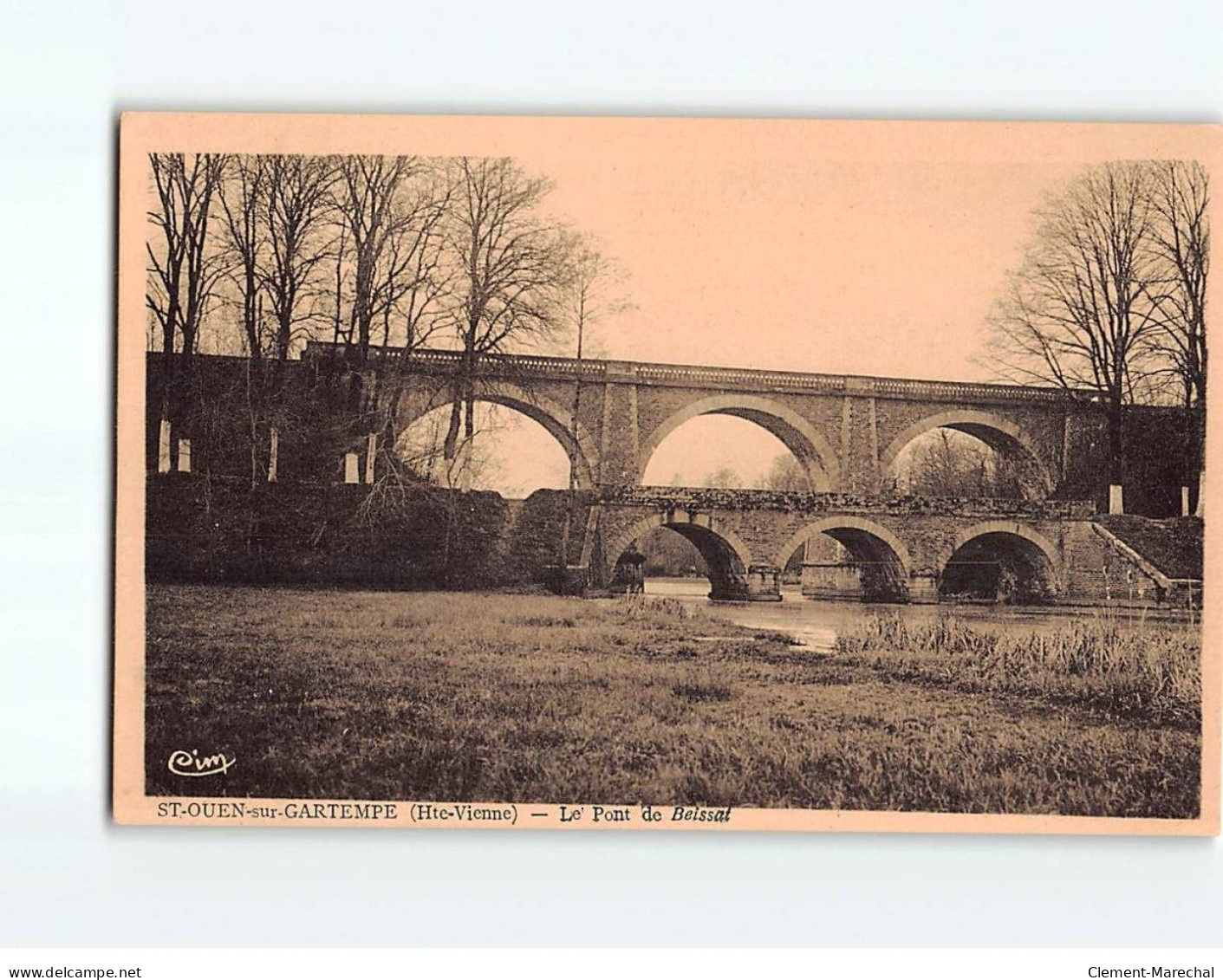 SAINT OUEN SUR GARTEMPE : Le Pont De Beissat - état - Other & Unclassified