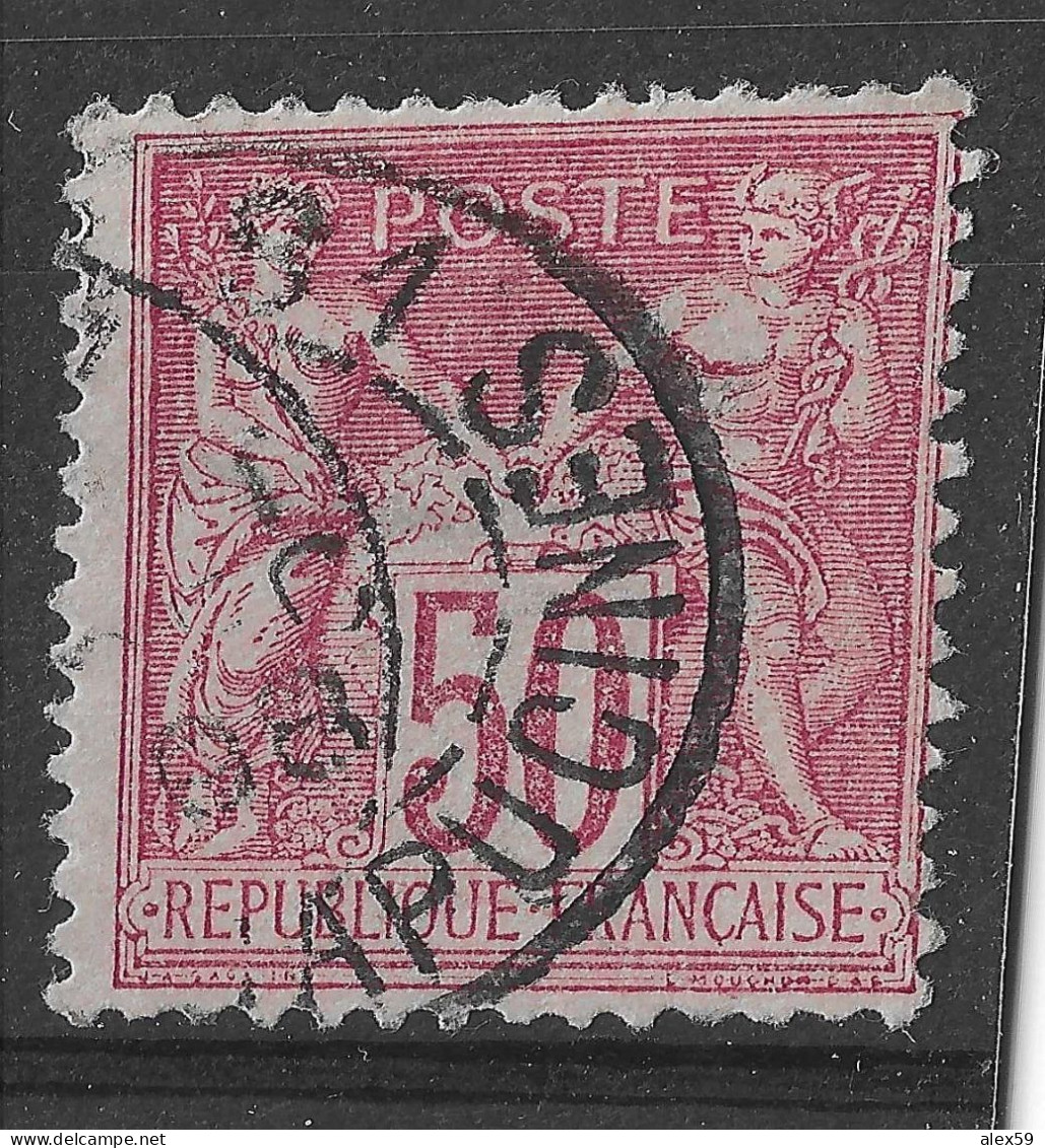 Lot N°10 N°98, Oblitéré Cachet De Paris 81 R.DES CAPUCINES - 1876-1898 Sage (Type II)