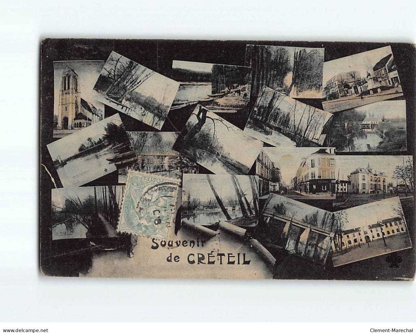 CRETEIL : Carte Souvenir - état - Creteil