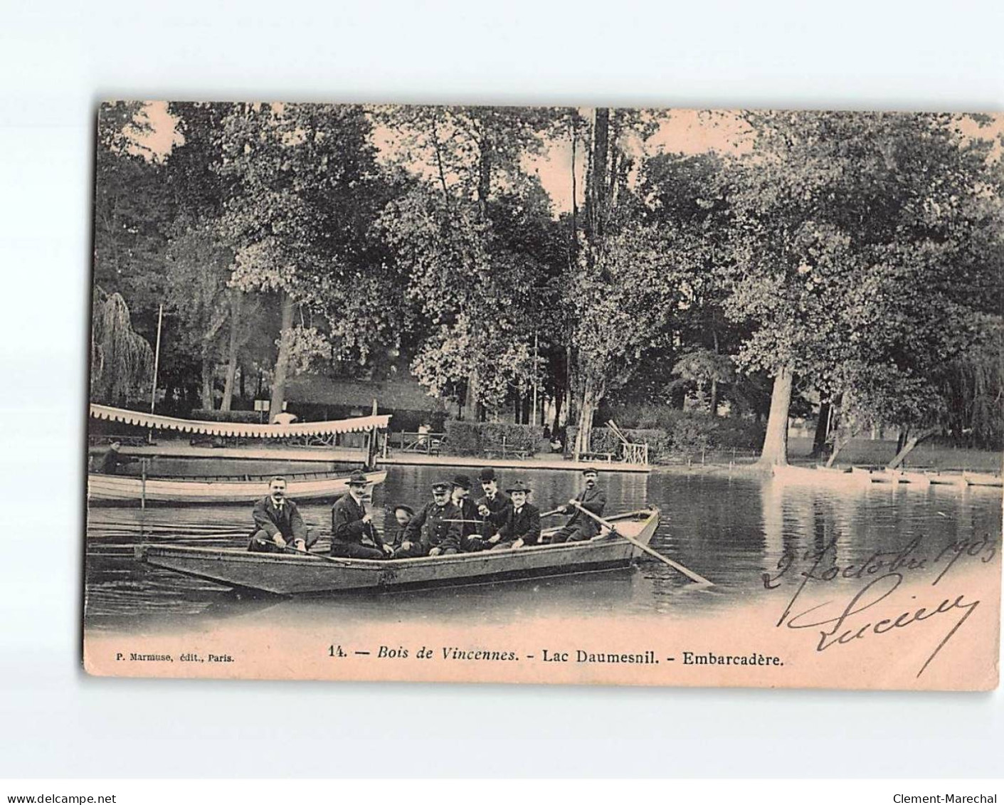 Bois De VINCENNES : Lac Daumesnil, Embarcadère - état - Vincennes