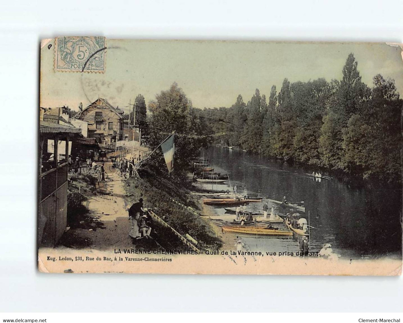 LA VARENNE CHENNEVIERES : Quai E La Varenne, Vue Prise Du Pont - état - Chennevieres Sur Marne