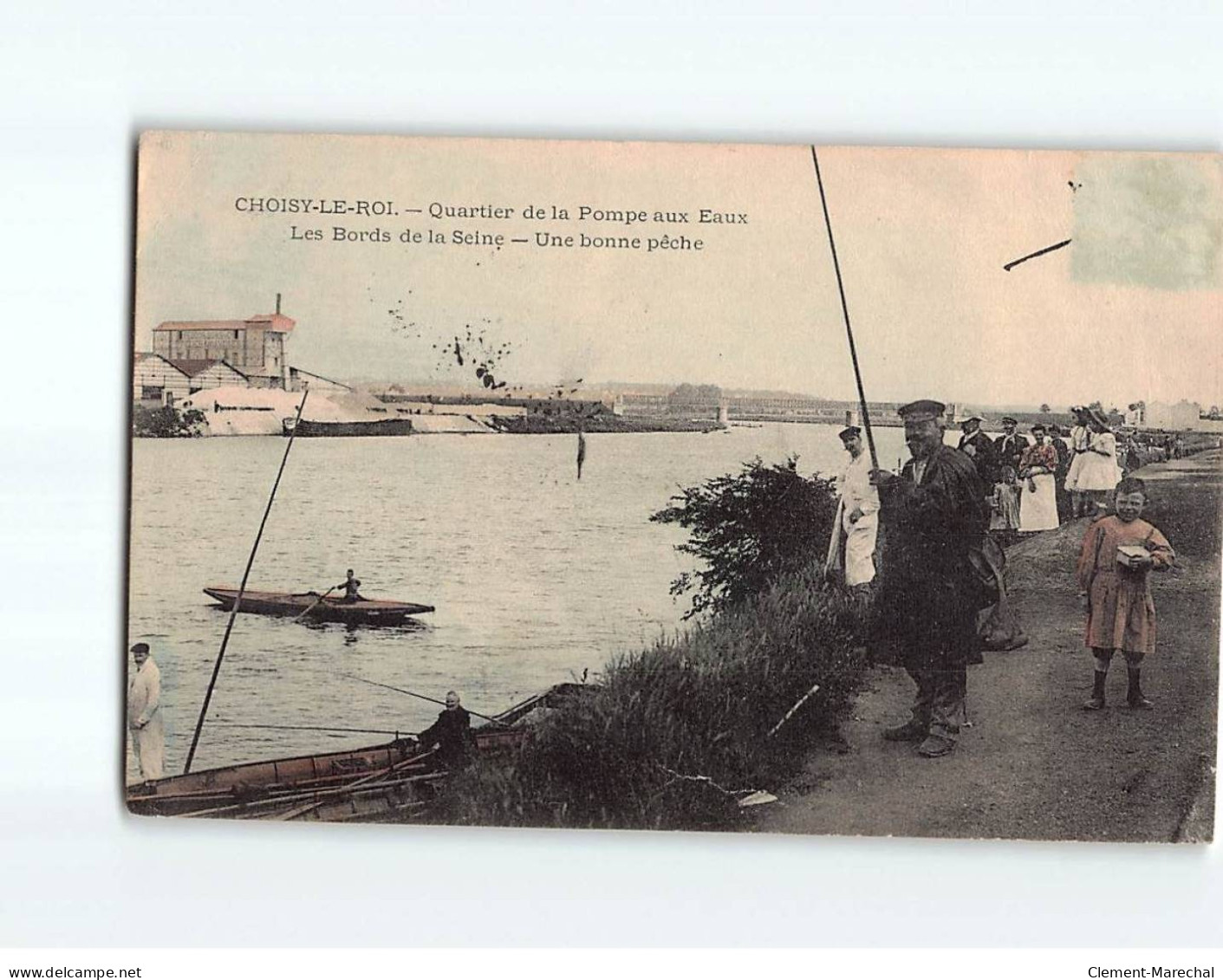 CHOISY LE ROI : Quartier De La Pompe Aux Eaux, Les Bords De La Seine, Une Bonne Pêche - état - Choisy Le Roi