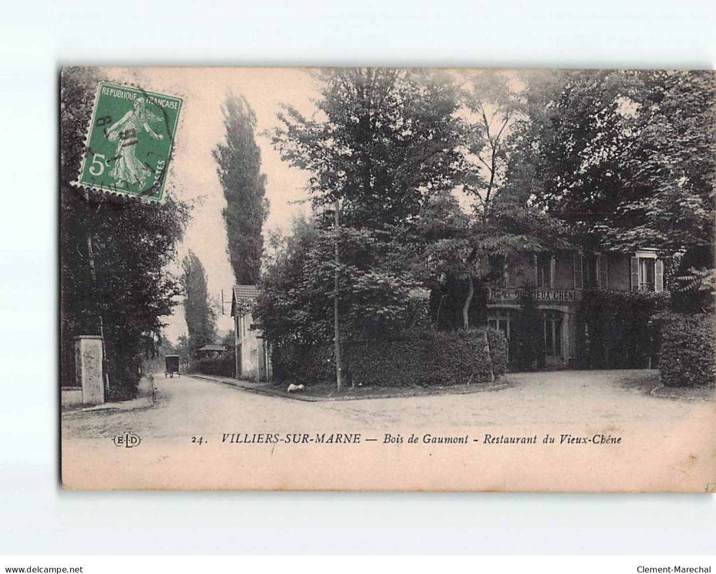 VILLIERS SUR MARNE : Bois De Gaumont, Restaurant Du Vieux-Chêne - état - Villiers Sur Marne