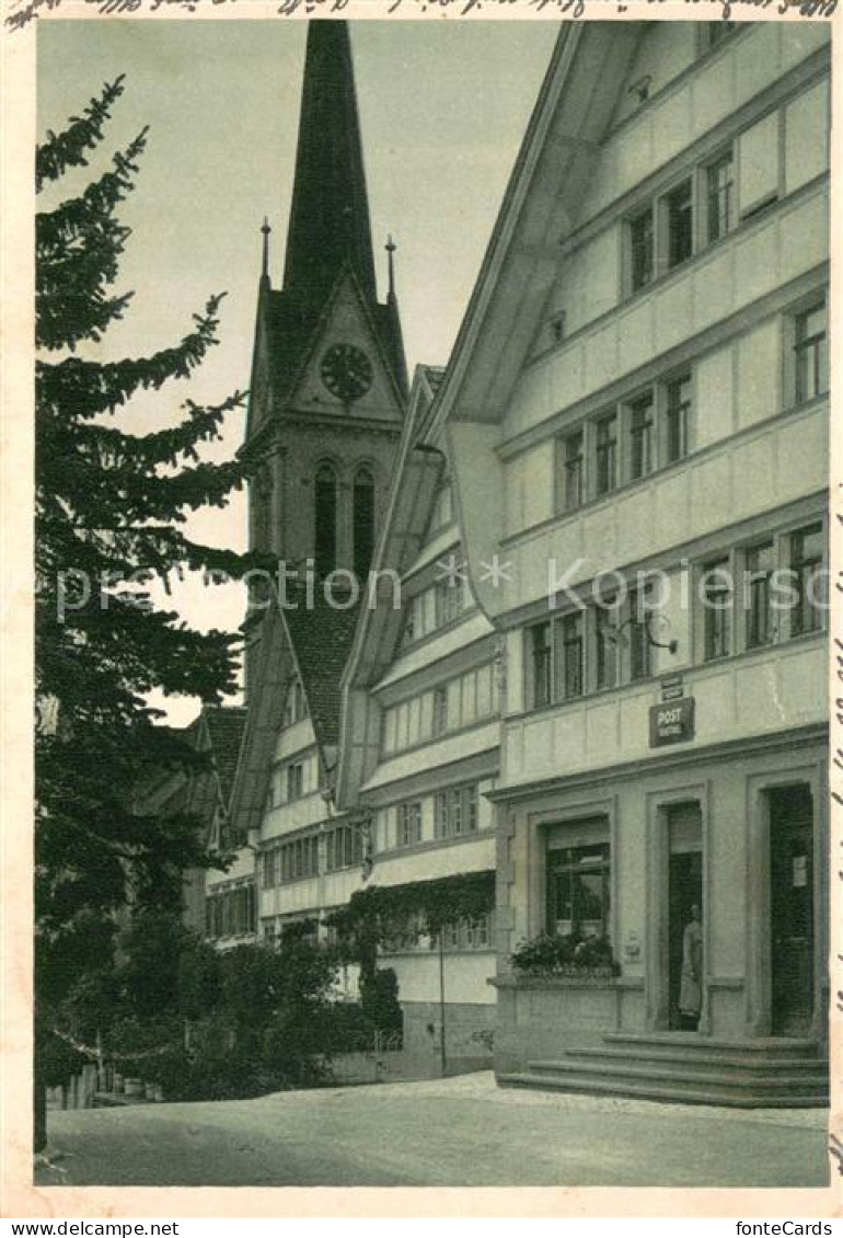 13756207 Rehetobel Postamt Kirche Rehetobel - Andere & Zonder Classificatie