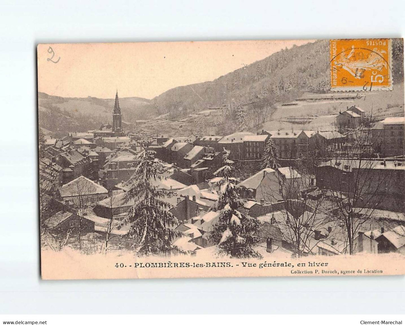 PLOMBIERES LES BAINS : Vue Générale, En Hiver - Très Bon état - Plombieres Les Bains