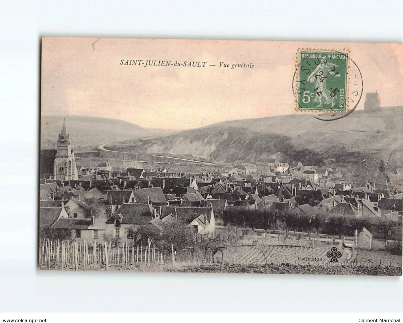 SAINT JULIEN DU SAULT : Vue Générale - Très Bon état - Saint Julien Du Sault