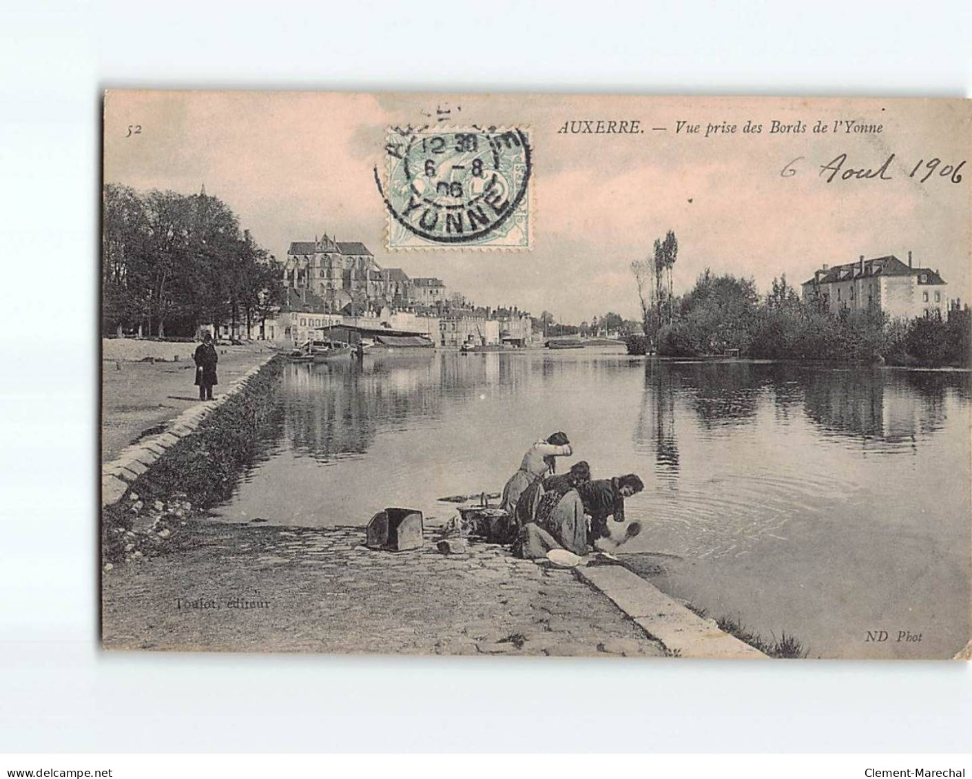 AUXERRE : Vue Prise Des Bords De L'Yonne - état - Altri & Non Classificati