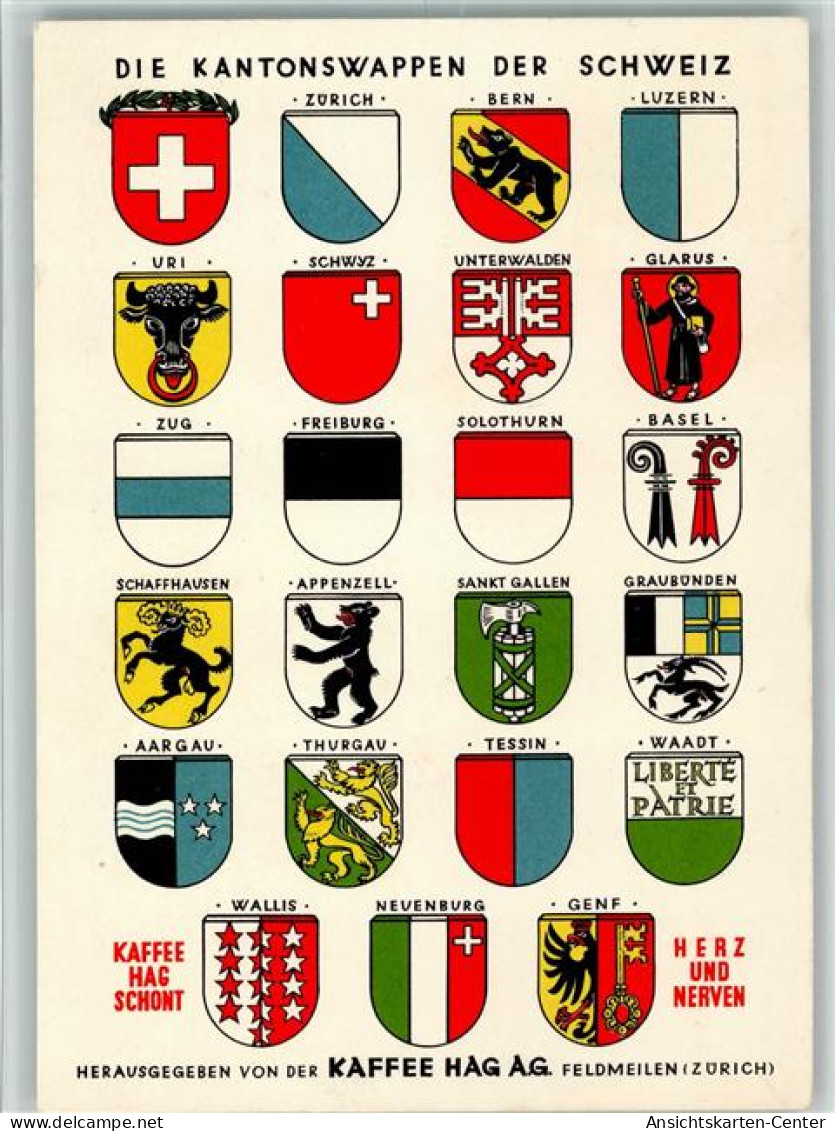 13106009 - Wappen Kantonswappen Der Schweiz - Werbung - Autres & Non Classés