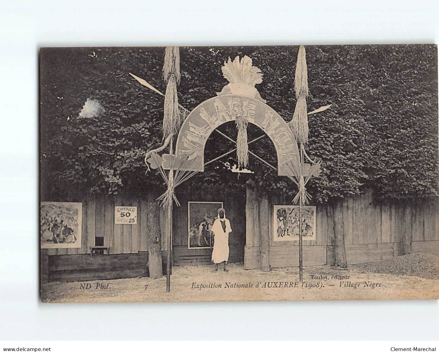 AUXERRE : Exposition Nationale 1908, Village Nègre - Très Bon état - Auxerre