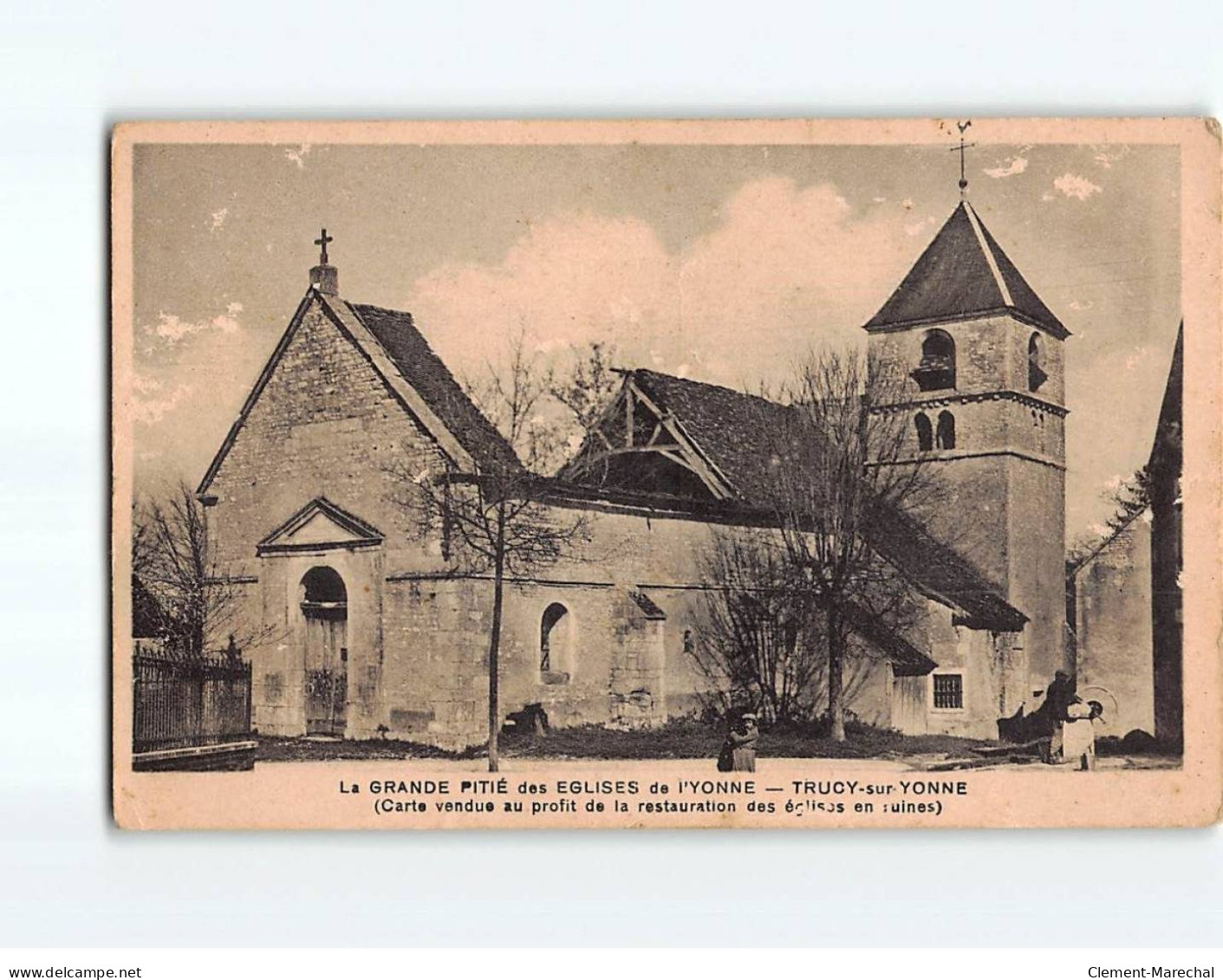 TRUCY SUR YONNE : L'Eglise - état - Sonstige & Ohne Zuordnung