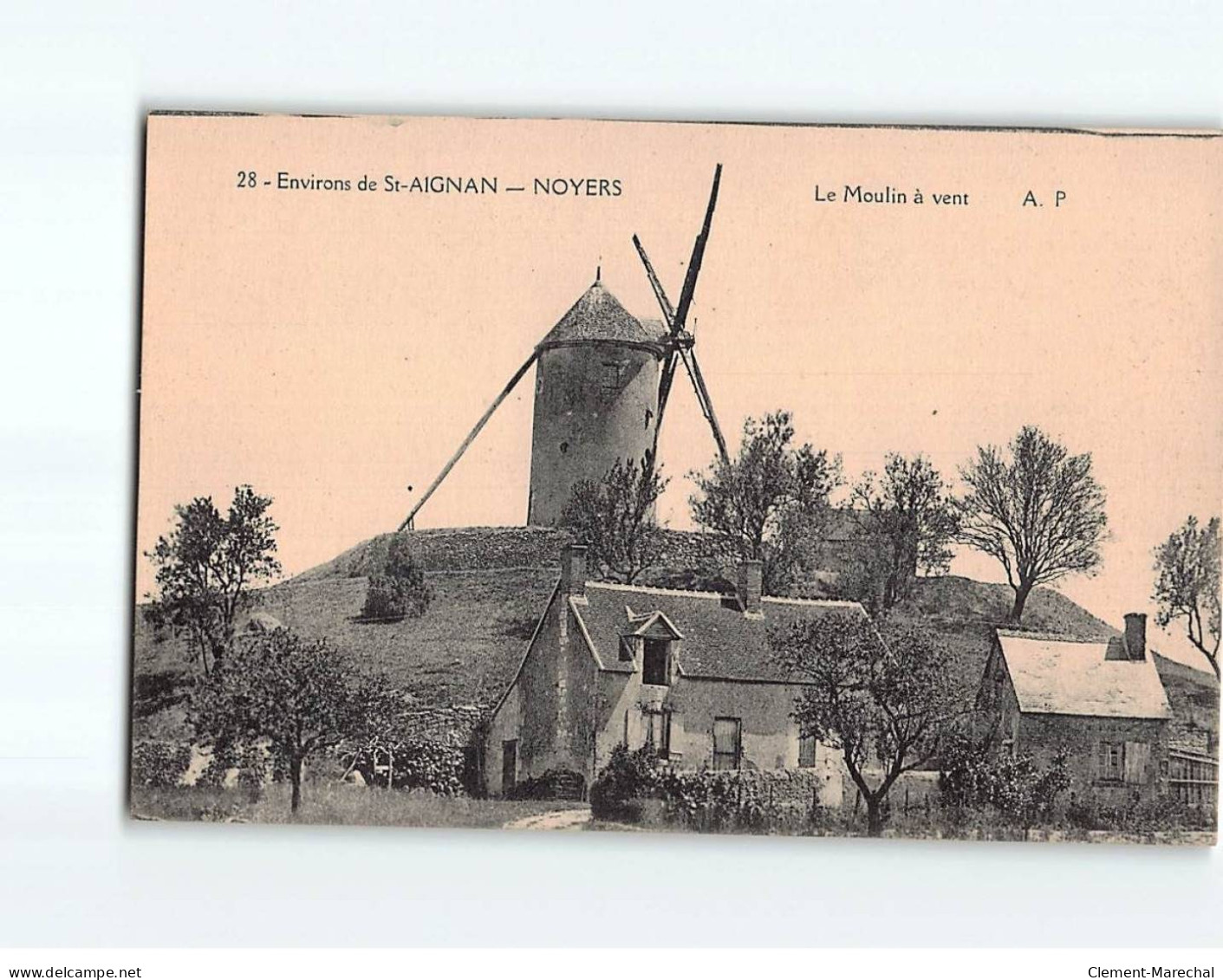 NOYERS : Le Moulin à Vent - Très Bon état - Noyers Sur Serein