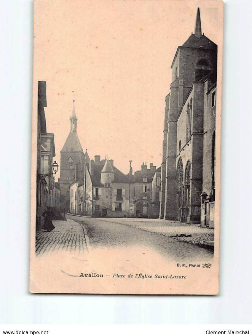 AVALLON : Place De L'Eglise Saint-Lazare - état - Avallon
