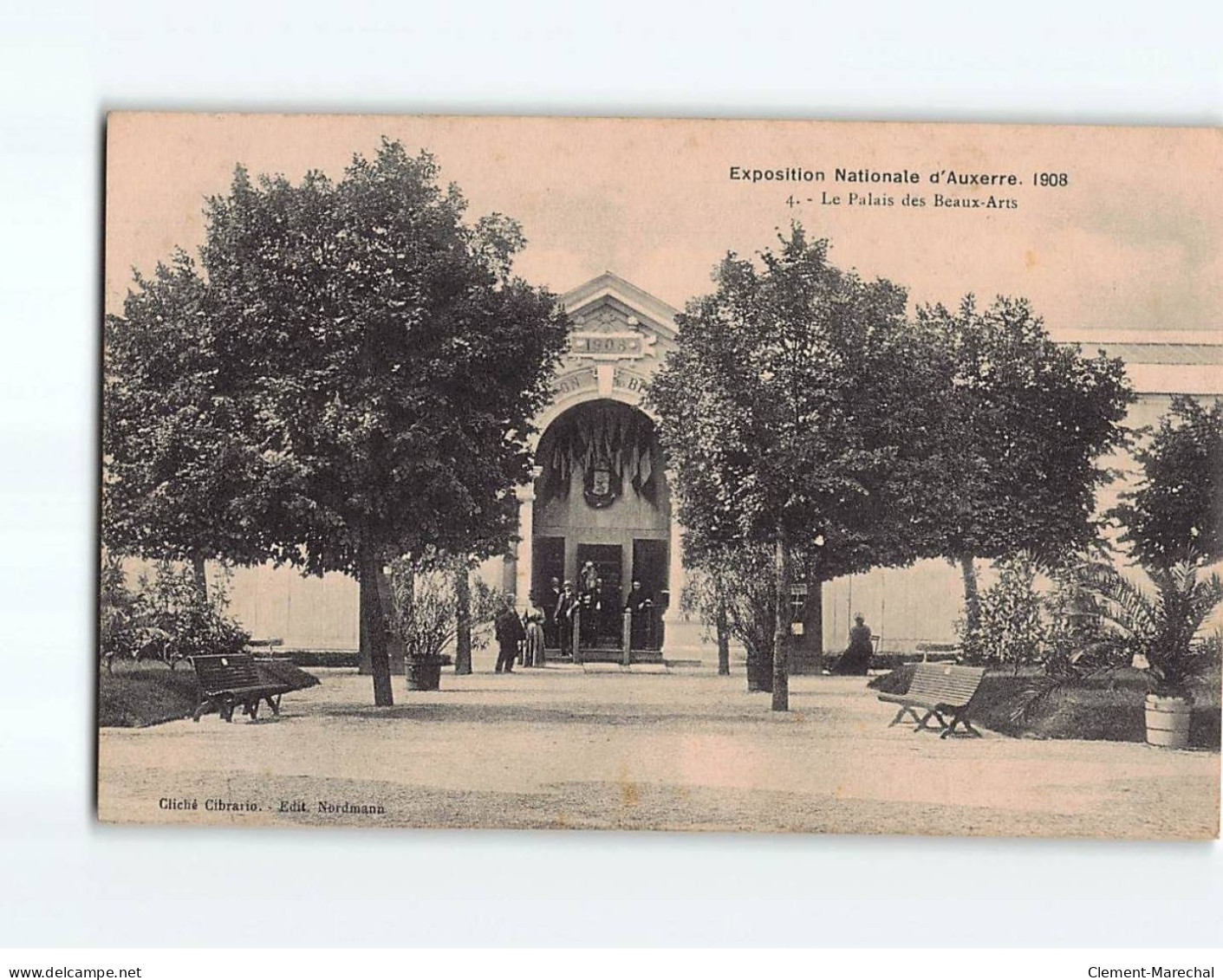 AUXERRE : Exposition Nationale 1908, Le Palais Des Beaux-Arts - Très Bon état - Auxerre