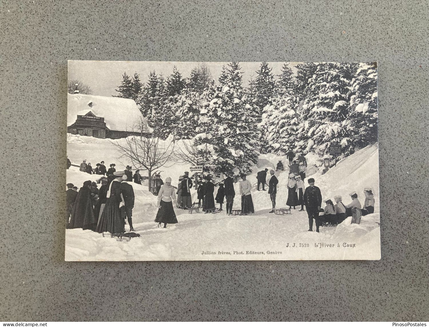 L'Hiver A Caux Carte Postale Postcard - Andere & Zonder Classificatie