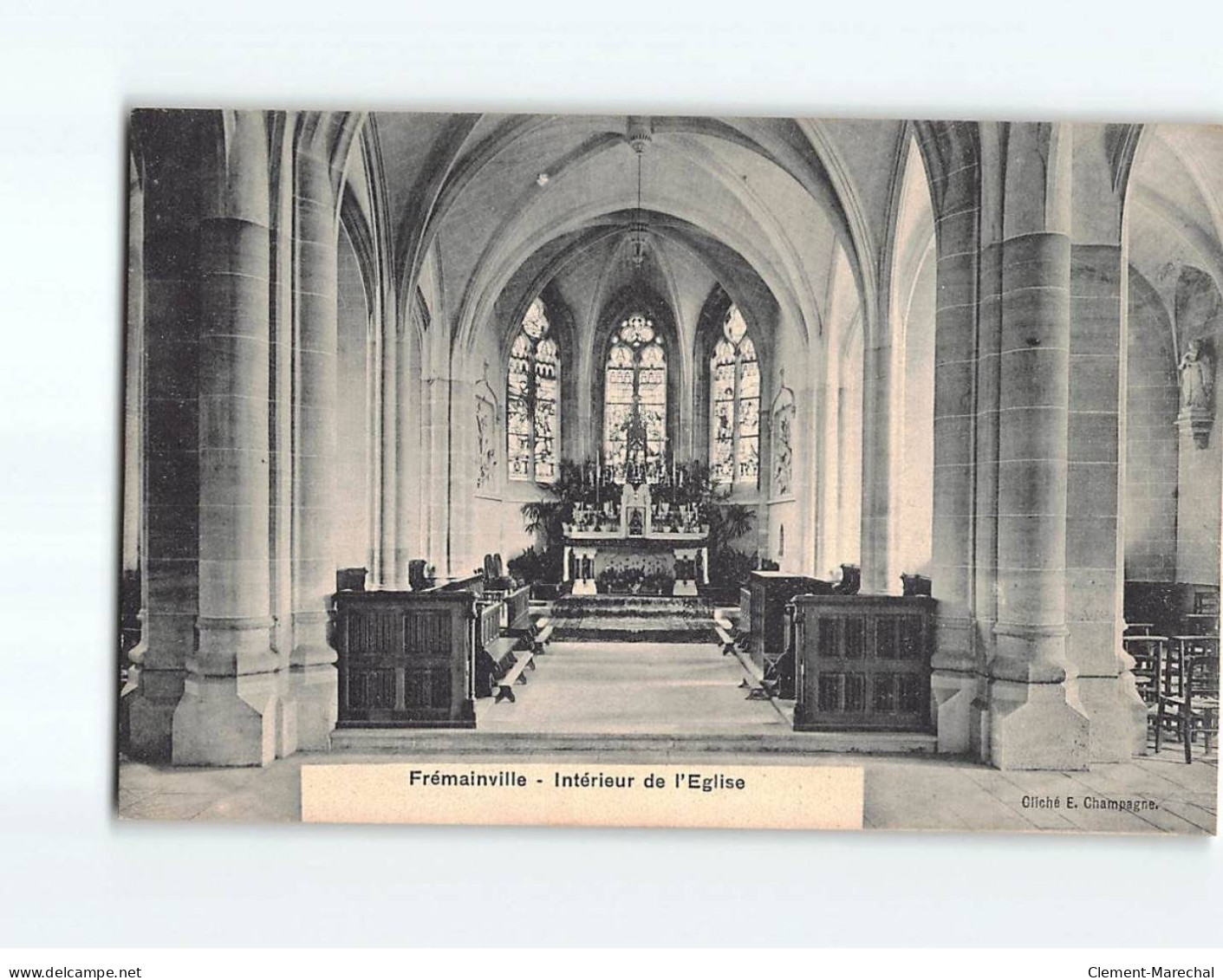 FREMAINVILLE : Intérieur De L'Eglise - Très Bon état - Sonstige & Ohne Zuordnung