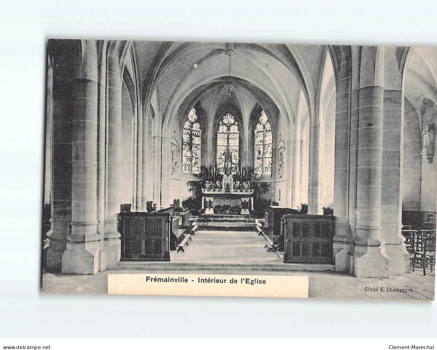 FREMAINVILLE : Intérieur De L'Eglise - Très Bon état - Sonstige & Ohne Zuordnung