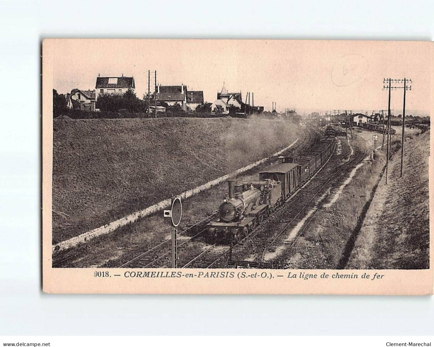 CORMEILLES EN PARISIS : La Ligne De Chemin De Fer - état - Cormeilles En Parisis