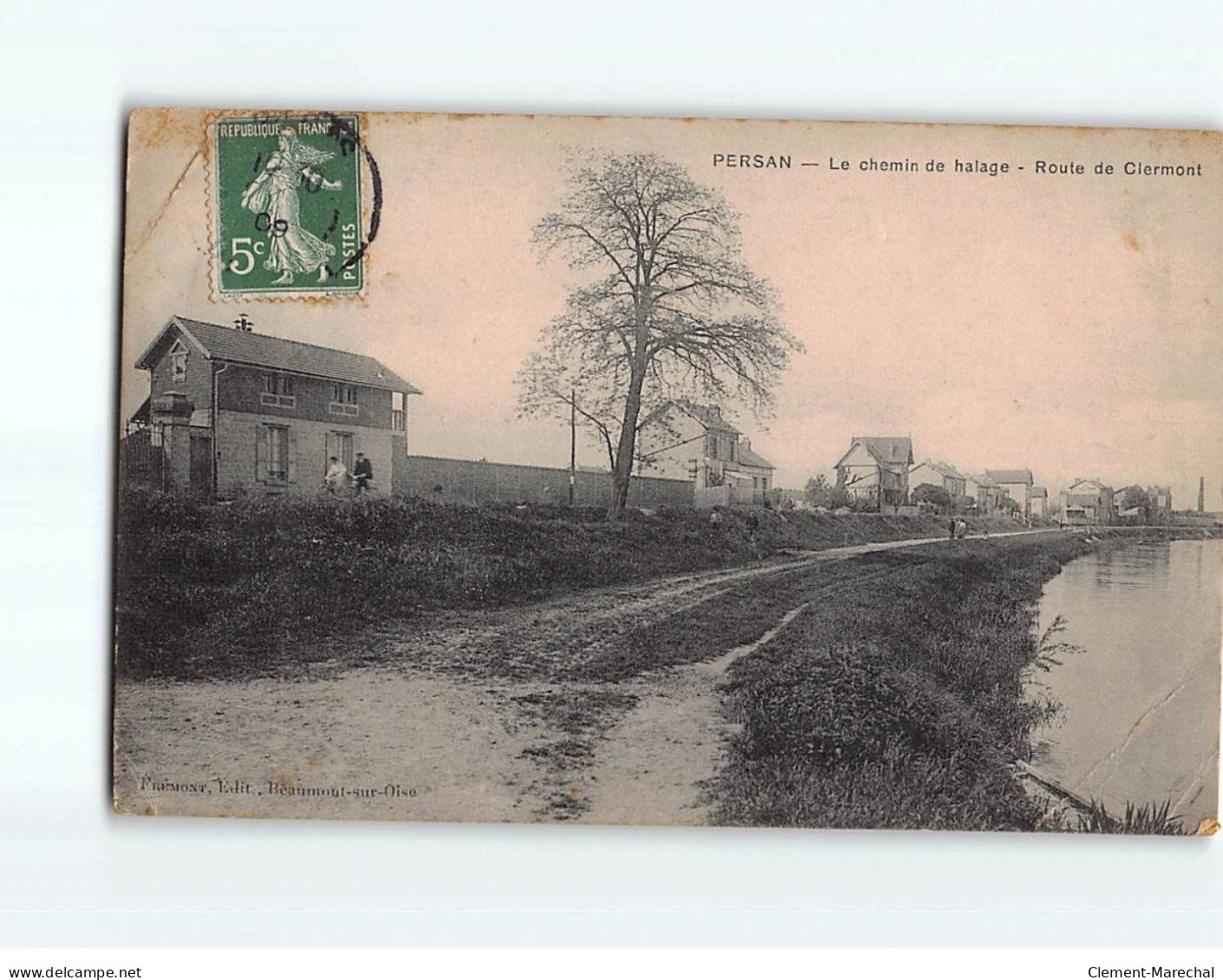 PERSAN : Le Chemin De Halage, Route De Clermont - état - Persan