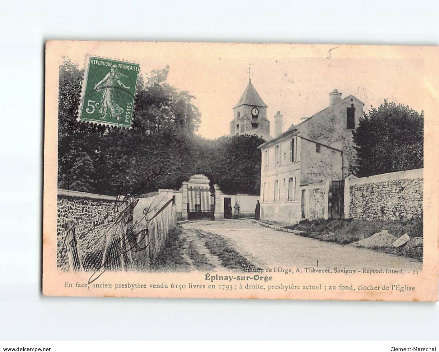 EPINAY SUR ORGE : En Face, Ancien Presbytère, à Droite, Presbytère Actuel - Très Bon état - Epinay-sur-Orge