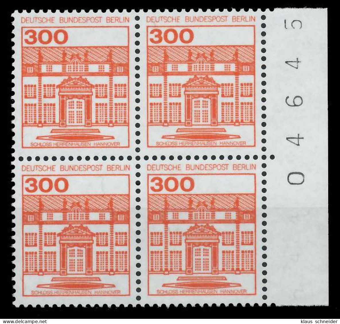 BERLIN DS BURGEN U. SCHLÖSSER Nr 677 Postfrisch VIERERB X94101A - Unused Stamps