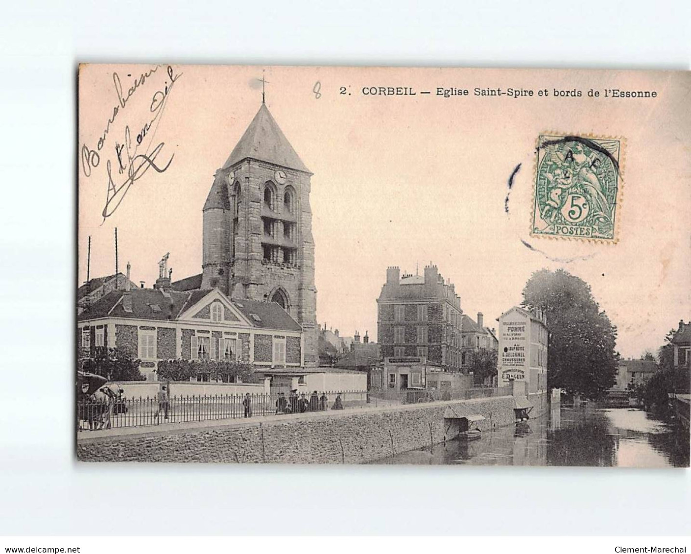 CORBEIL : Eglise Saint-Spire Et Bords De L'Essonne - Très Bon état - Corbeil Essonnes