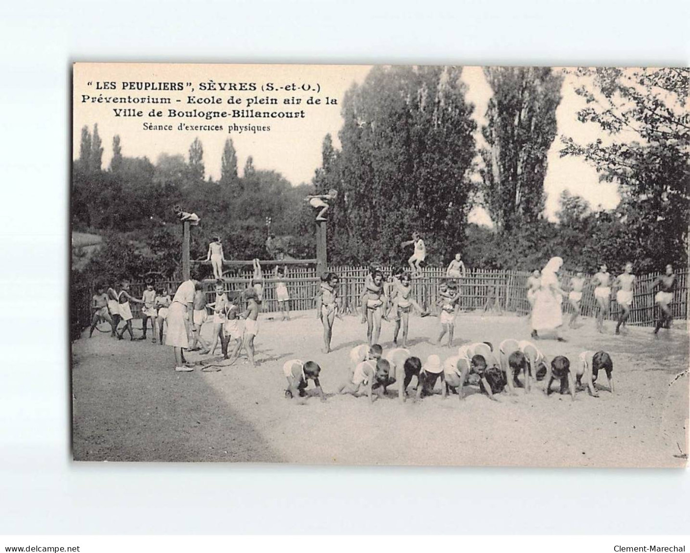 SEVRES : "Les Peupliers", Préventorium, Ecole De Plein Air De Boulogne Billancourt, Séance D'exercices - Très Bon état - Sevres