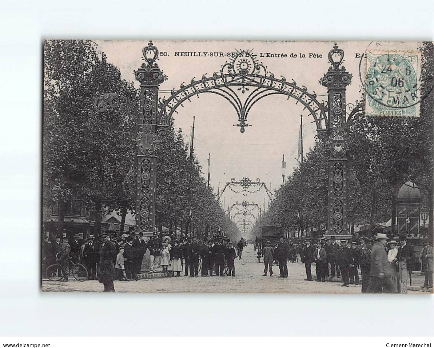 NEUILLY SUR SEINE : L'Entrée De La Fête - Très Bon état - Neuilly Sur Seine