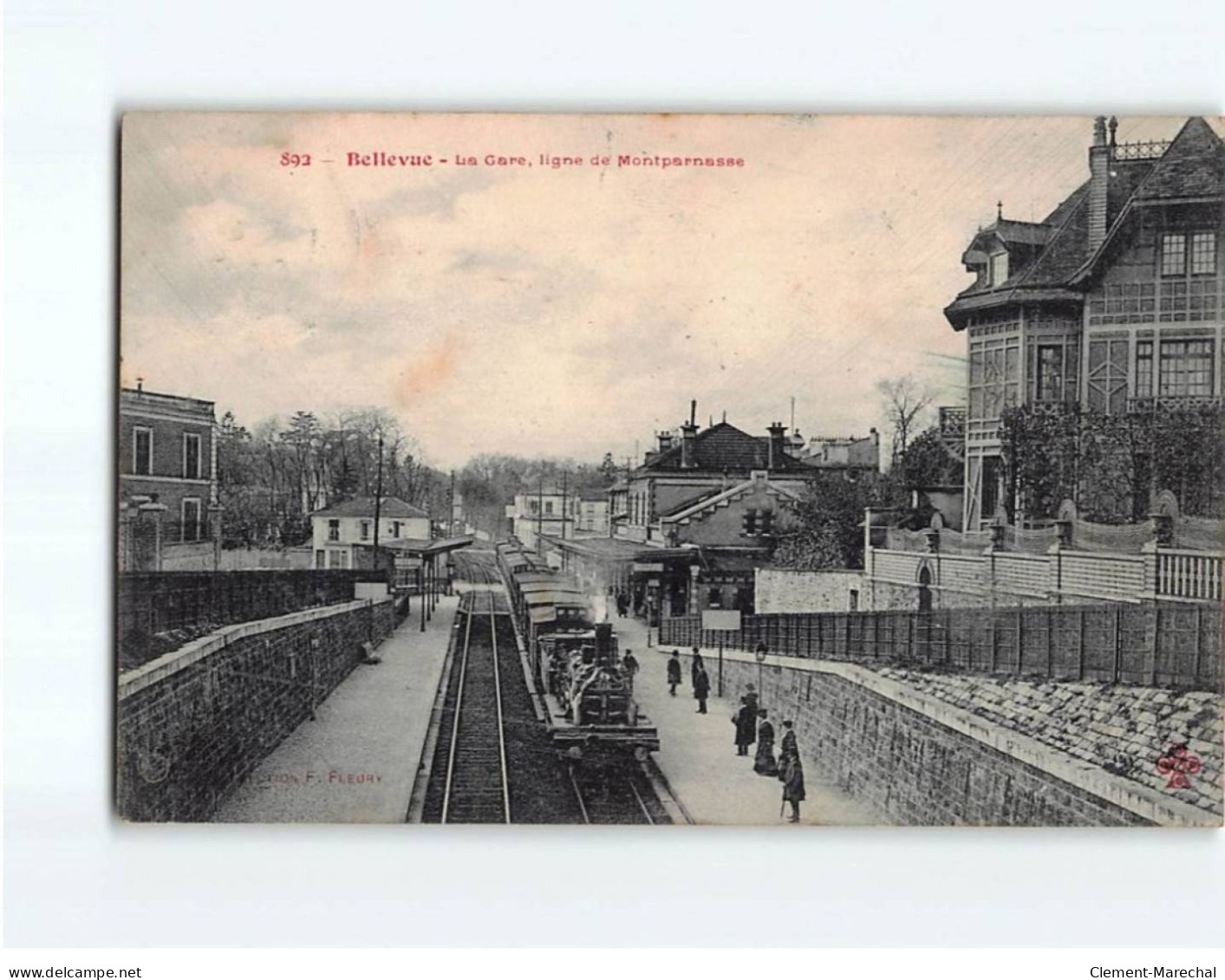 BELLEVUE : La Gare, Ligne De Montparnasse - état - Other & Unclassified