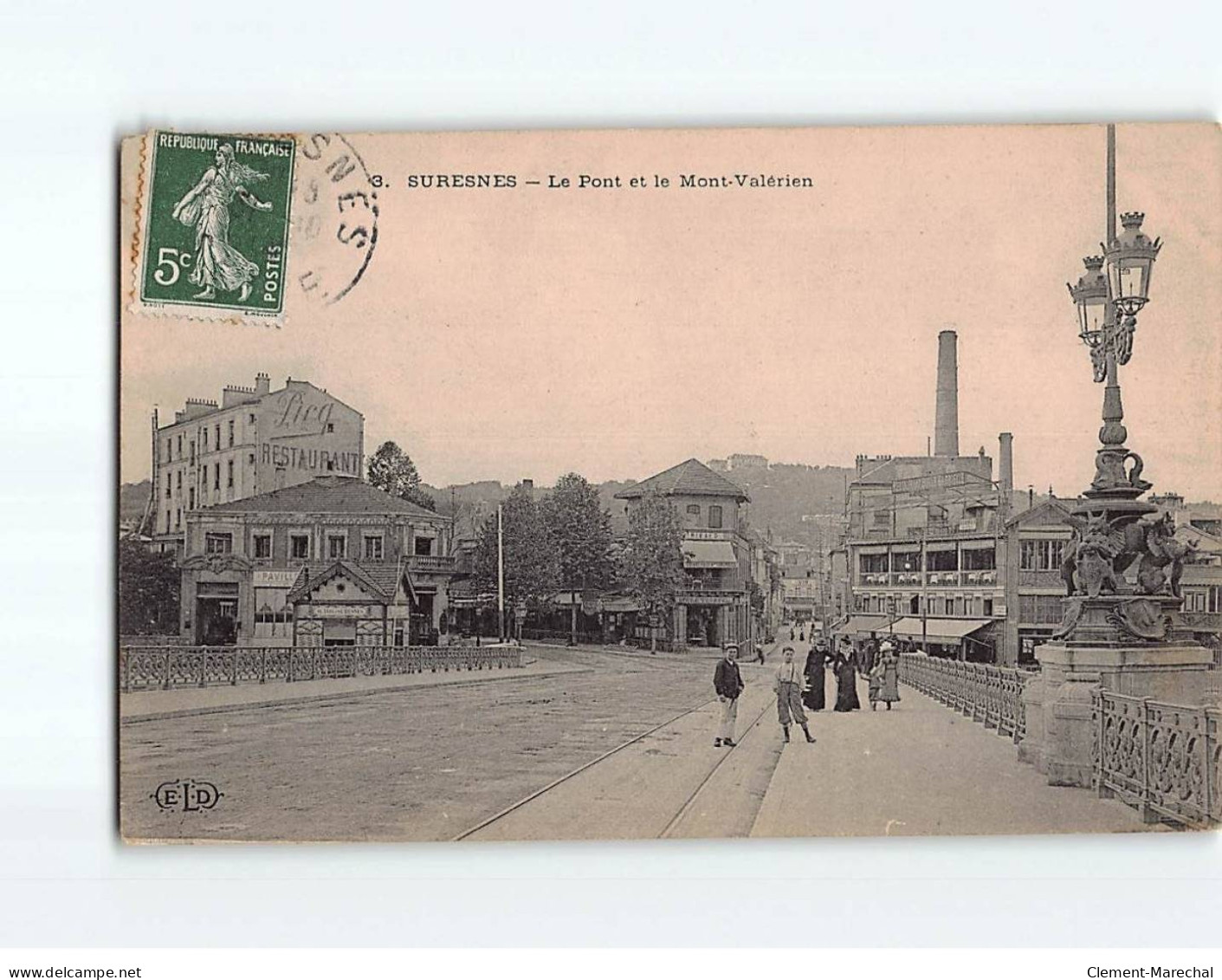 SURESNES : Le Pont Et Le Mont-Valérien - état - Suresnes