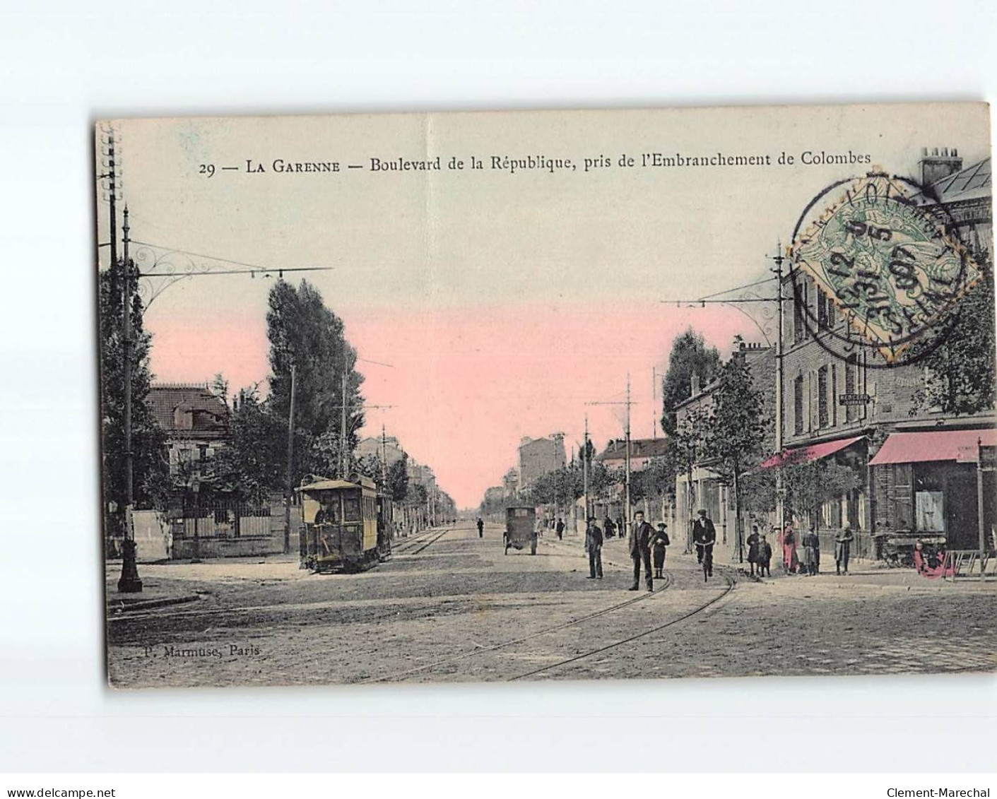 LA GARENNE : Boulevard De La République, Pris De L'Embranchement De Colombes - Très Bon état - La Garenne Colombes