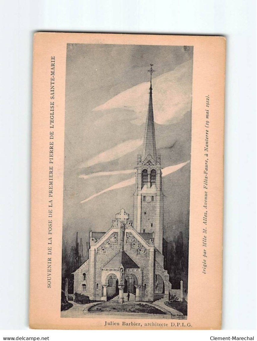 Souvenir De La Pose De La Première Pierre De L'Eglise Sainte-Marie - état - Altri & Non Classificati