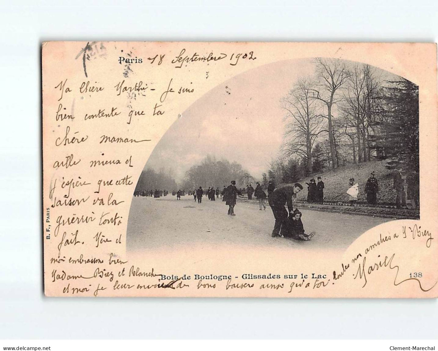 Bois De Boulogne, Glissades Sur Le Lac - état - Altri & Non Classificati