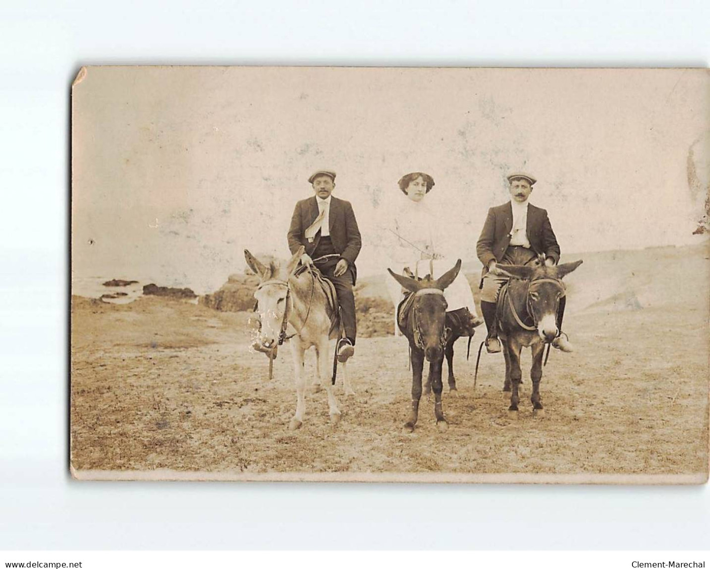 Photo De Groupe, Sur Les ânes - état - Altri & Non Classificati