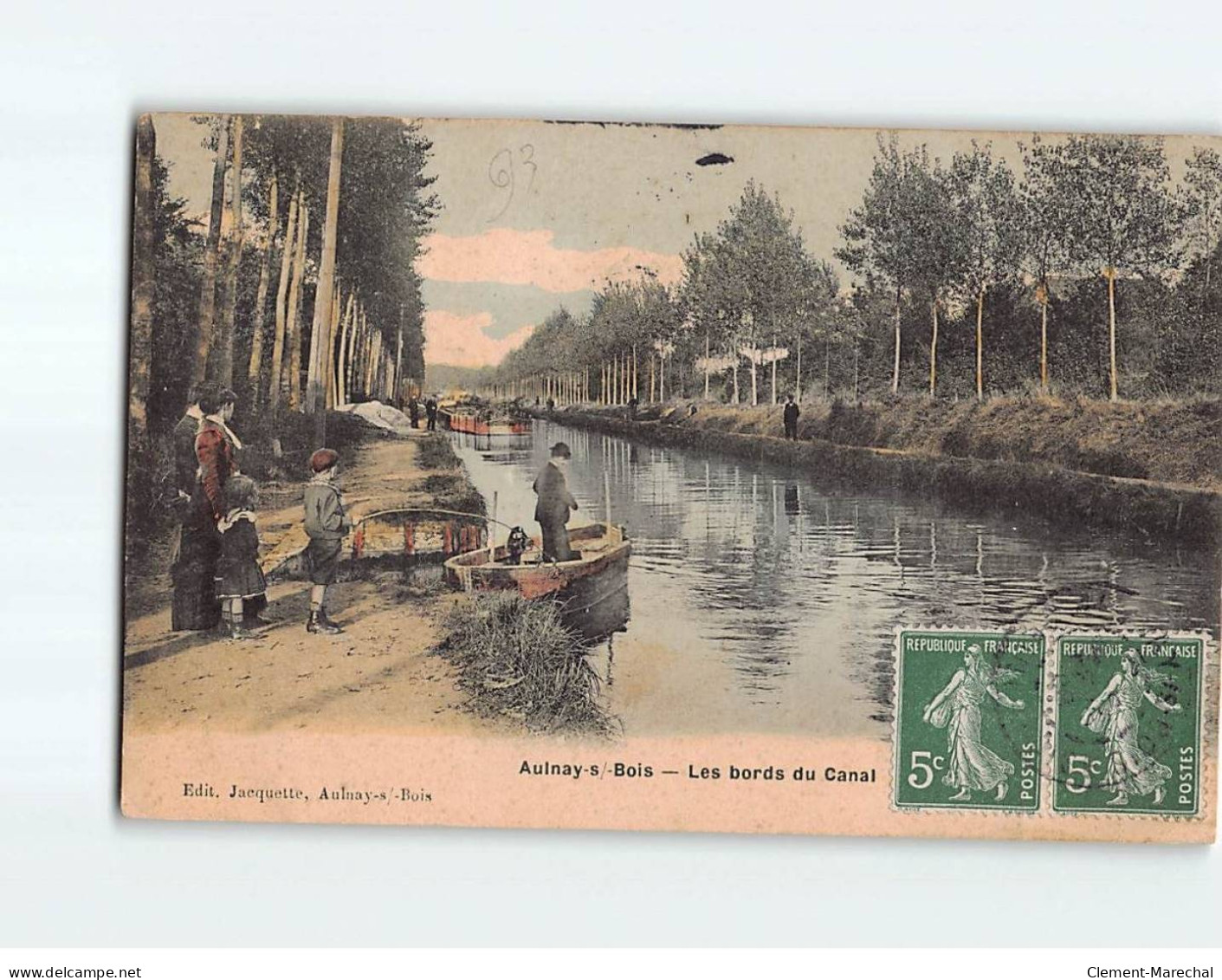 AULNAY SOUS BOIS : Les Bords Du Canal - état ( Partiellement Décollée ) - Aulnay Sous Bois