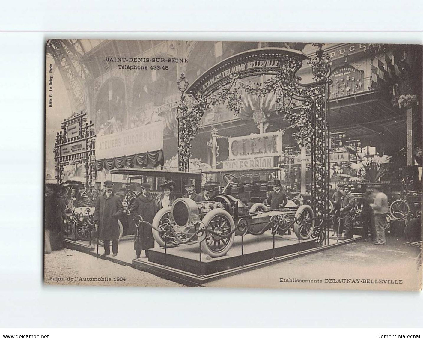 SAINT DENIS SUR SEINE : Salon De L'Automobile 1904, Etablissements Delaunay-Belleville - Très Bon état - Saint Denis