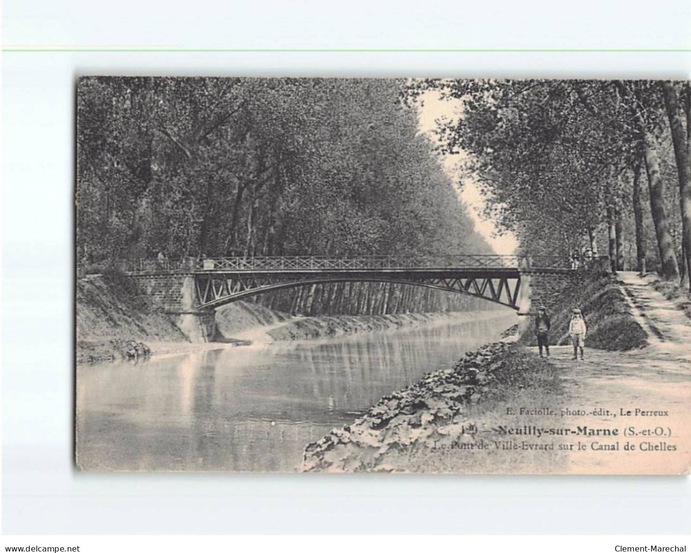 NEUILLY SUR MARNE : Le Pont De Ville Evrard Sur Le Canal De Chelles - état - Neuilly Sur Marne
