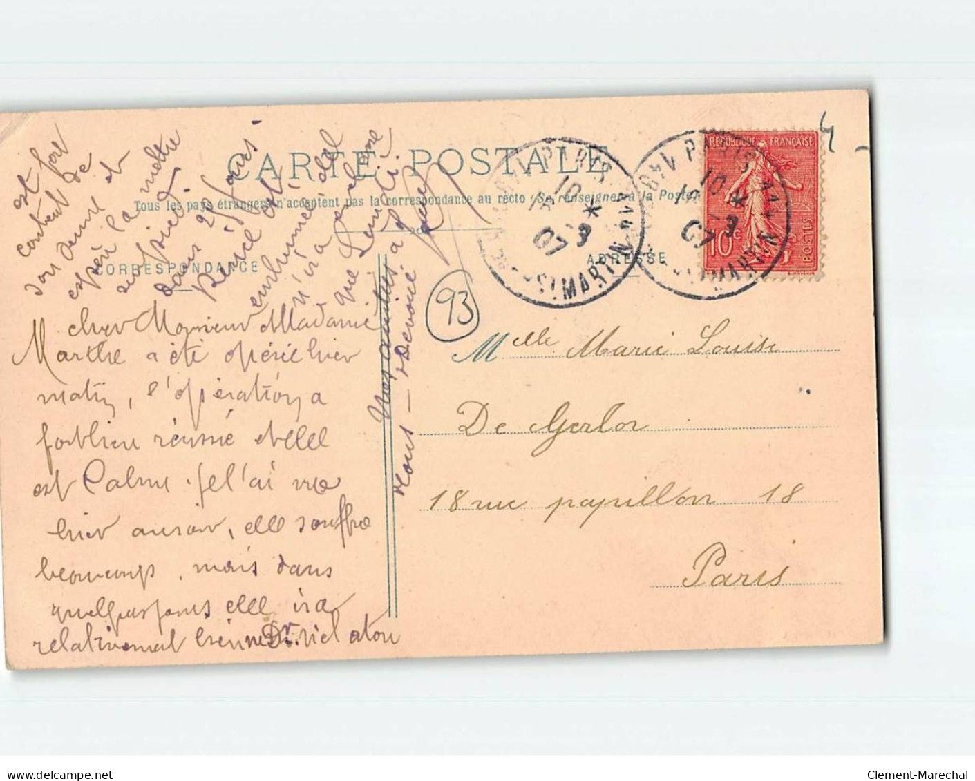 VILLEMONBLE : Carte Souvenir - état - Villemomble