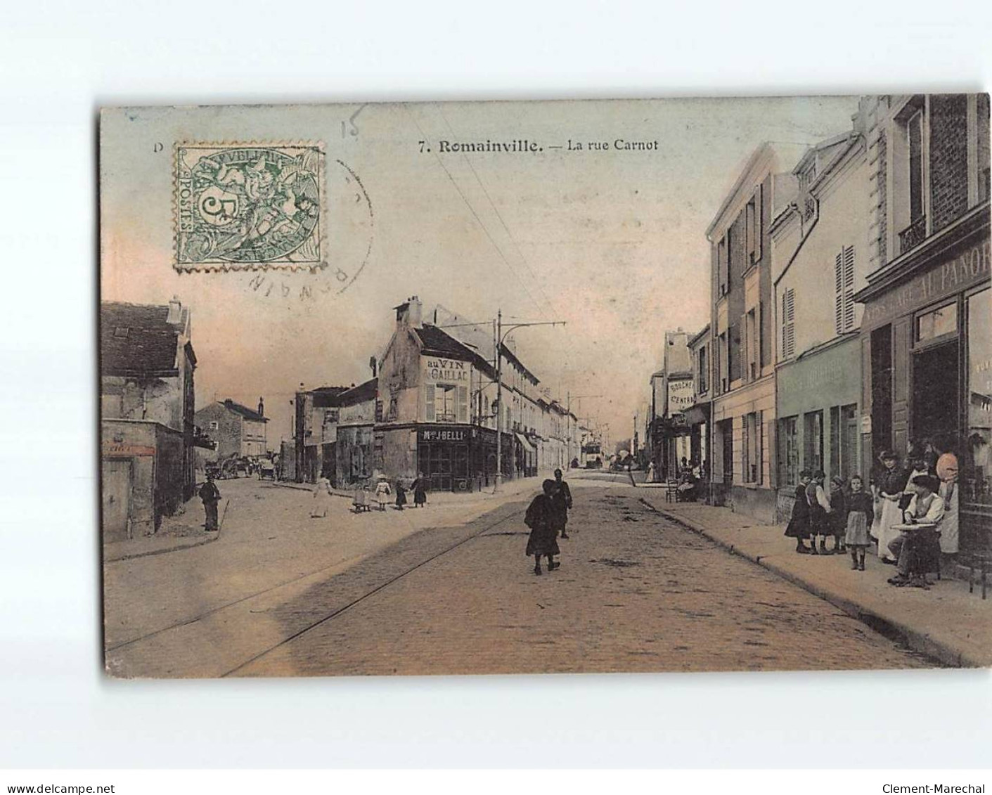 ROMAINVILLE : La Rue Carnot - état - Romainville