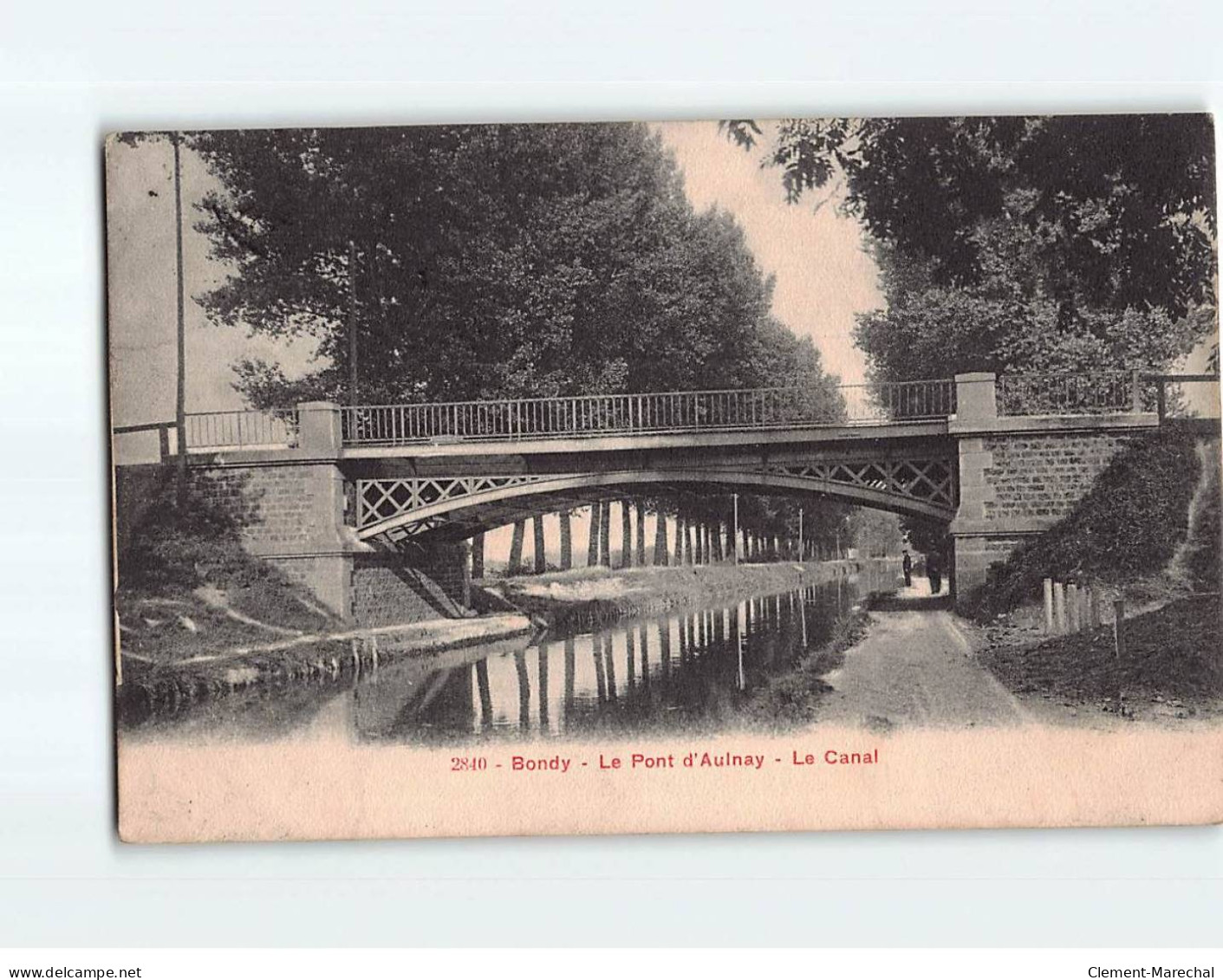 BONDY : Le Pont D'Aulnay, Le Canal - état - Bondy