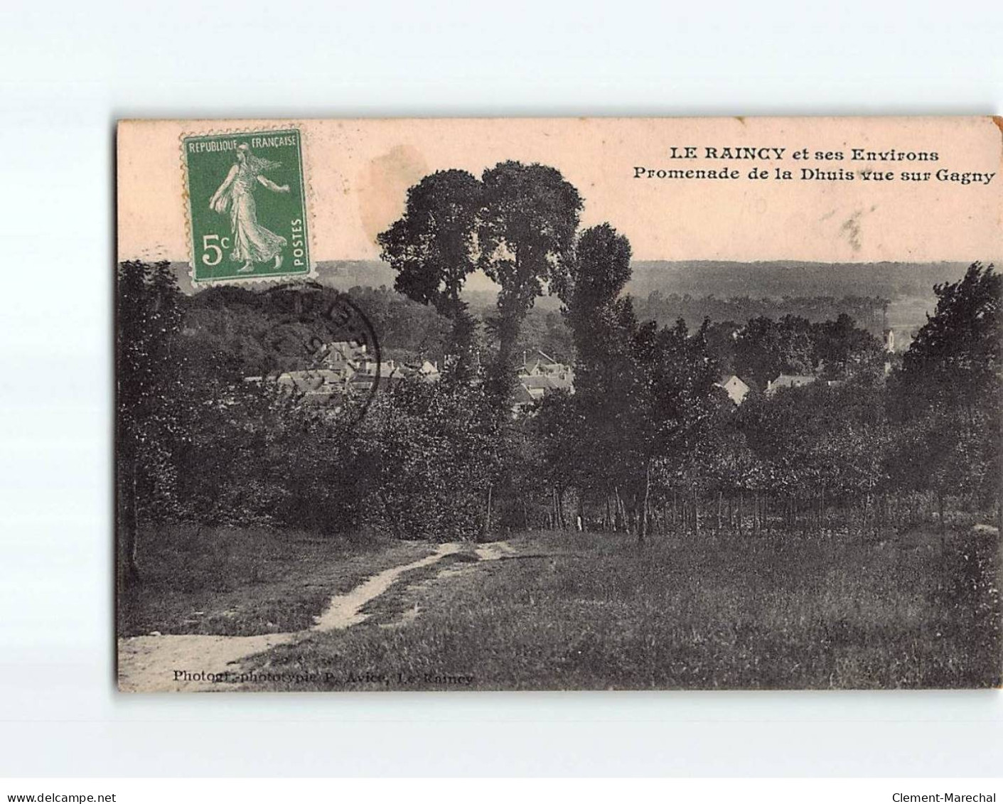 LE RAINCY Et Ses Environs : Promenade De La Dhuis Vue Sur Gagny - état - Le Raincy