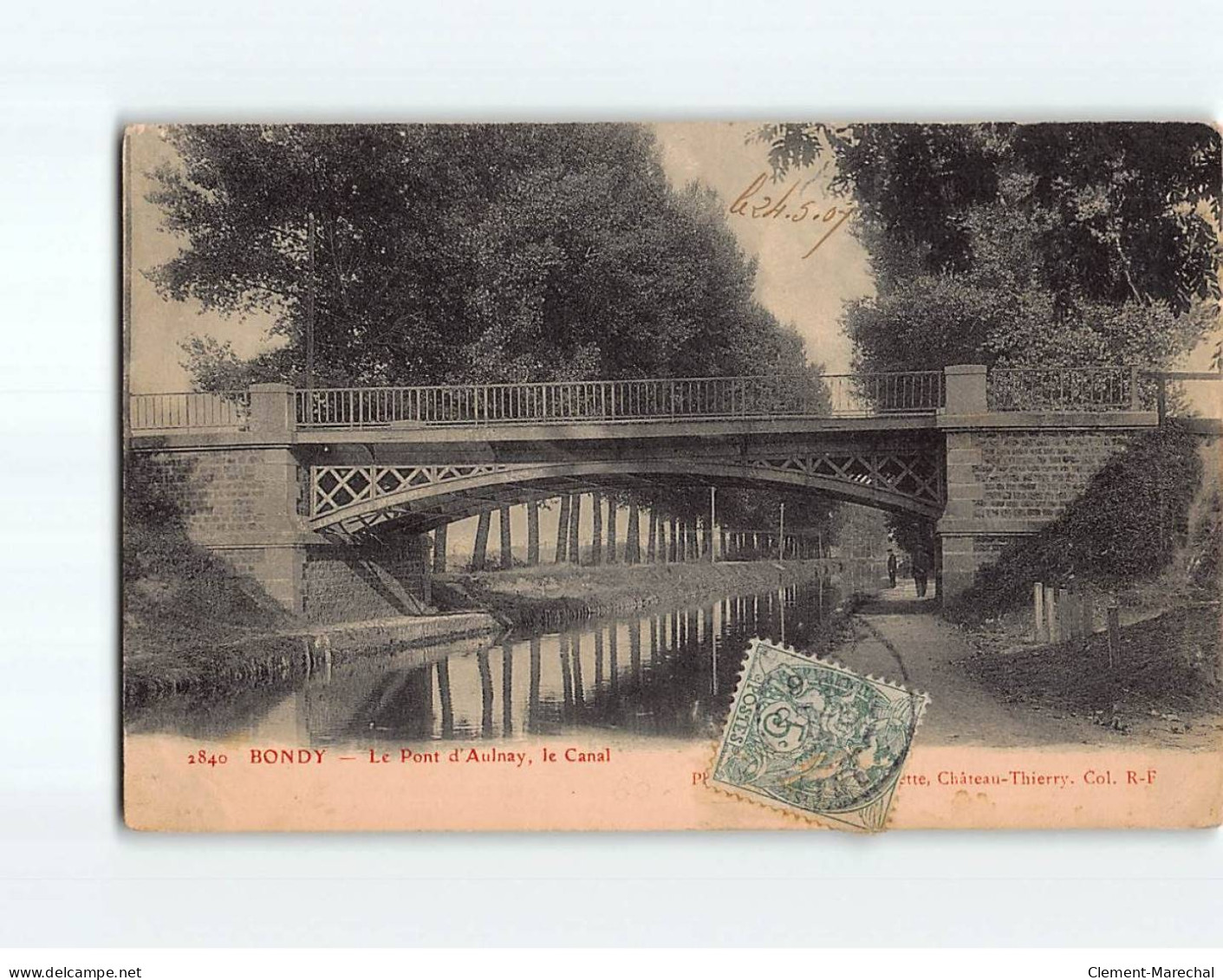 BONDY : Le Pont D'Aulnay, Le Canal - état - Bondy