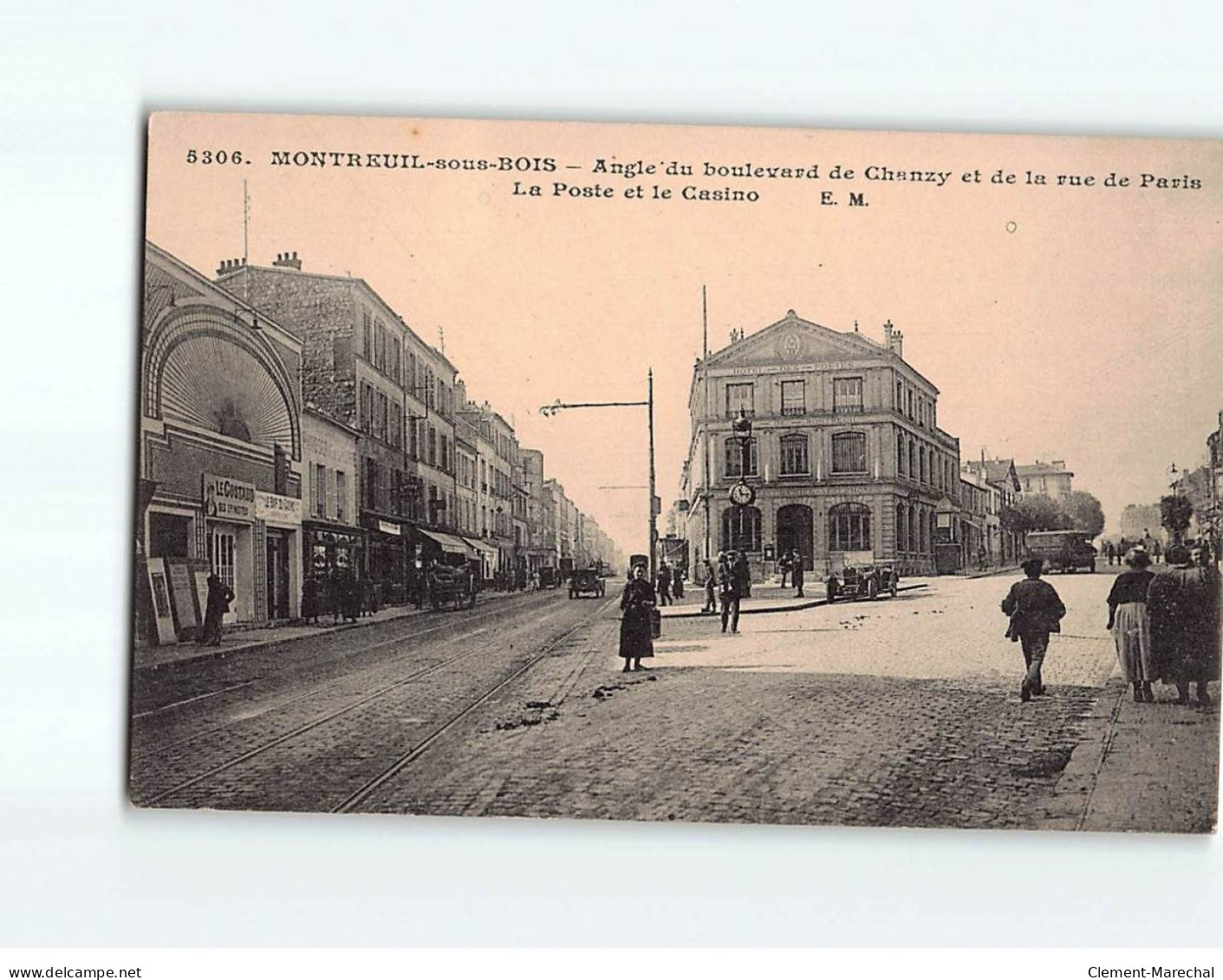 MONTREUIL SOUS BOIS : Angle Du Boulevard De Chanzy Et De La Rue De Paris, La Poste Et Le Casino - Très Bon état - Montreuil