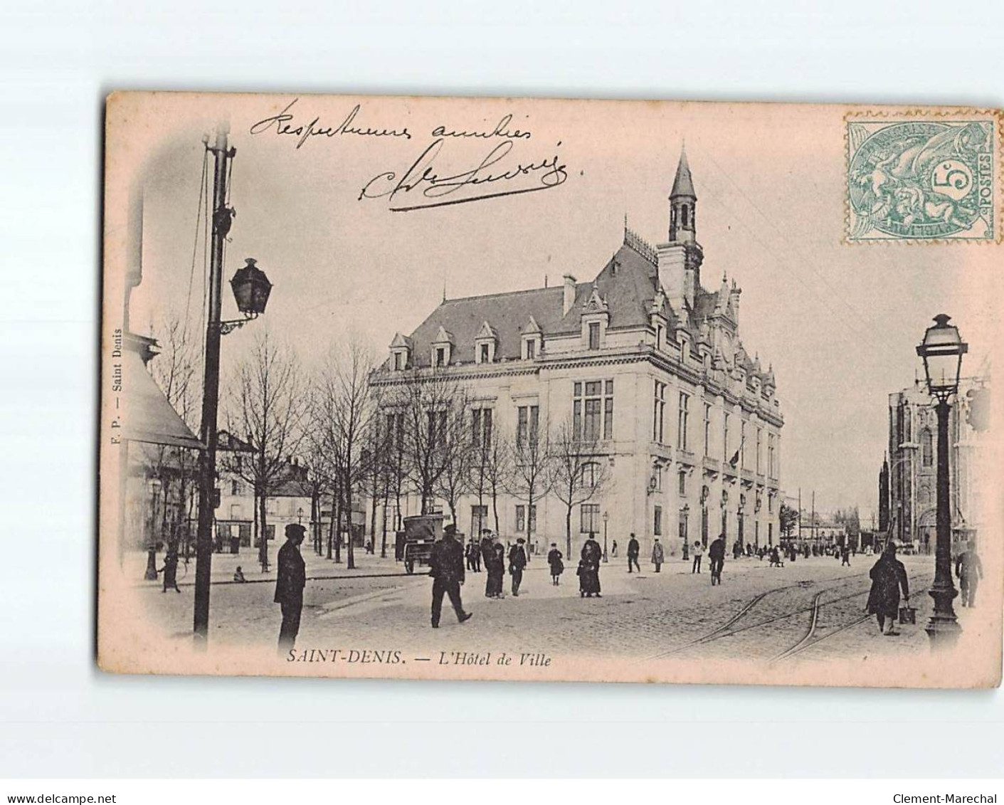 SAINT DENIS : L'Hôtel De Ville - état - Saint Denis